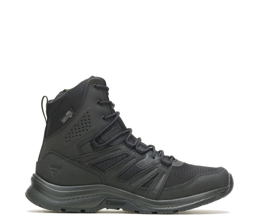 BATES BOOTS | MEN'S RALLYFORCE TALL SIDE ZIP DRYGUARD-BLACK