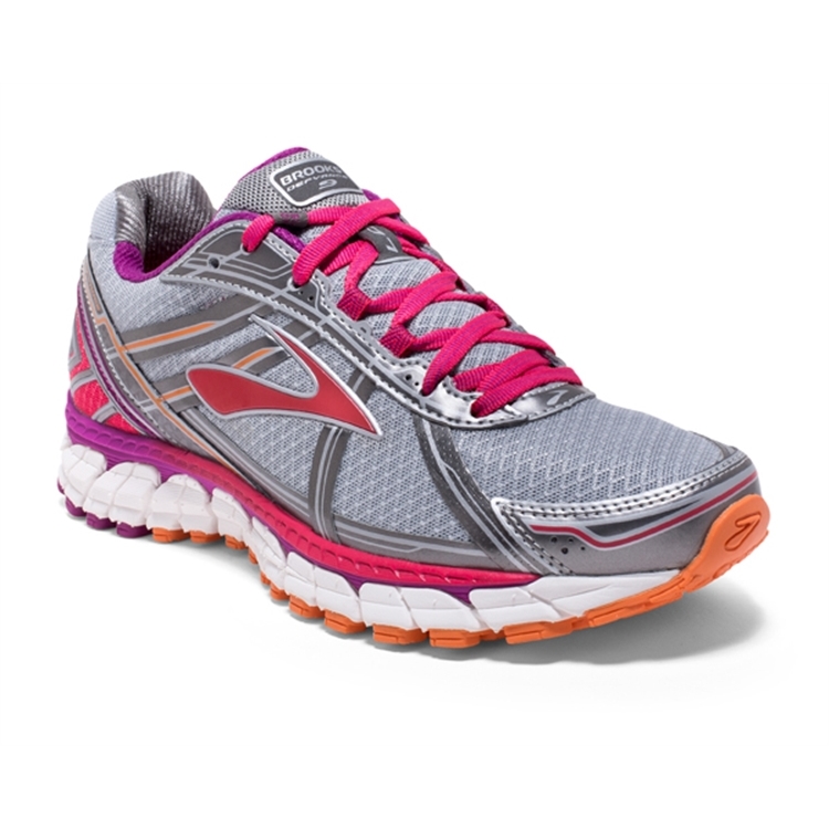 brooks Women's Defyance 9 Silver / Charcoal / Pink