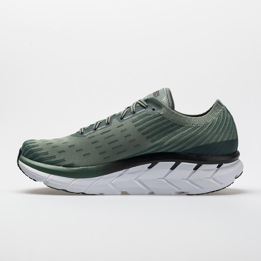 Hoka One One Clifton 5 Knit Men's Silver Pine/Chinois Green Cheap sales