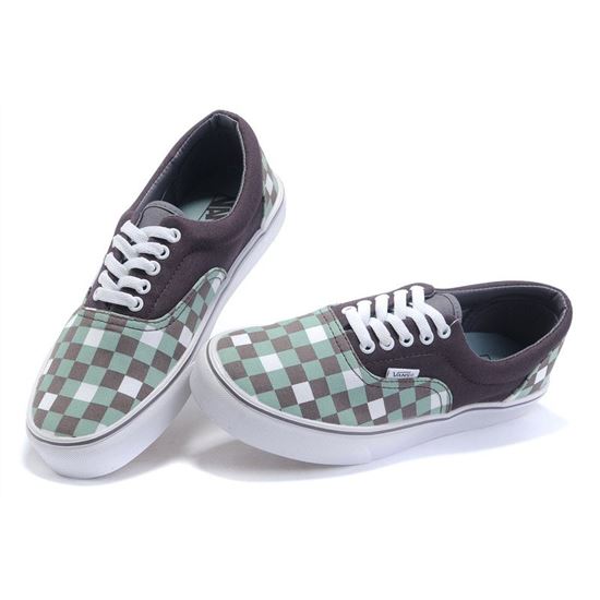 Vans Checkerboard Slip-On Grey-White-Green